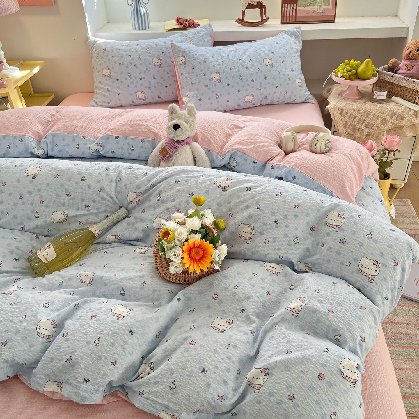 Cotton Digital Print Fabric for Bedding and Pajamas – print pattern detail