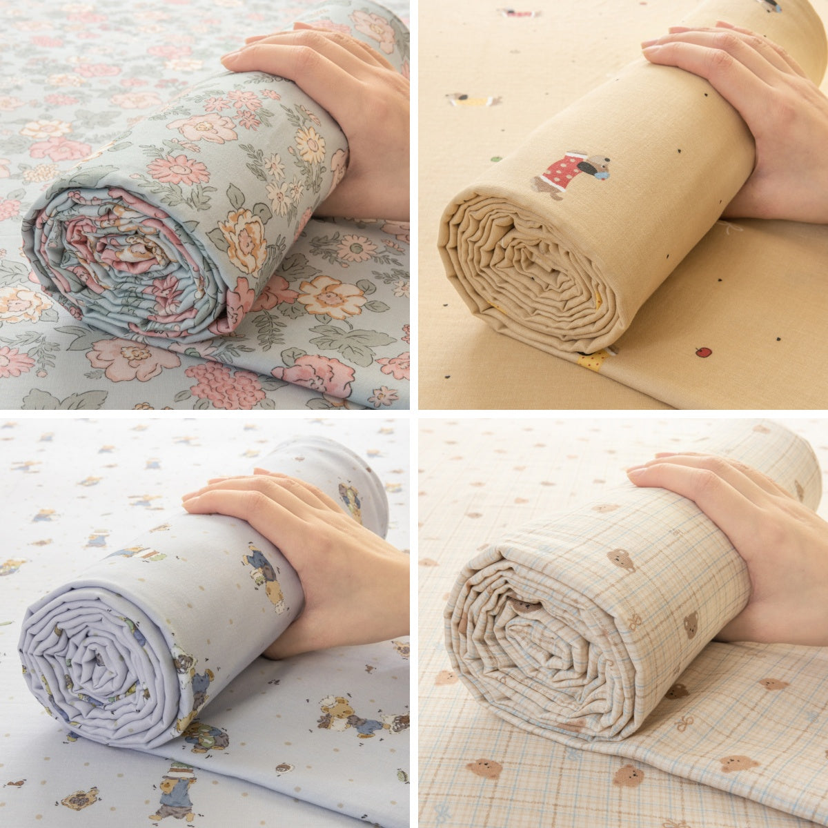 Cotton Printed Fabric for Bedding and Loungewear – fabric texture detail