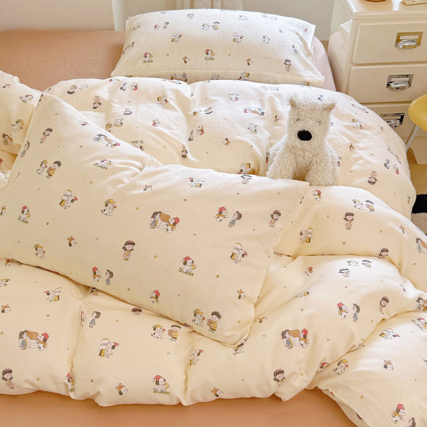 Cotton Printed Fabric for Bedding Sets – print pattern detail