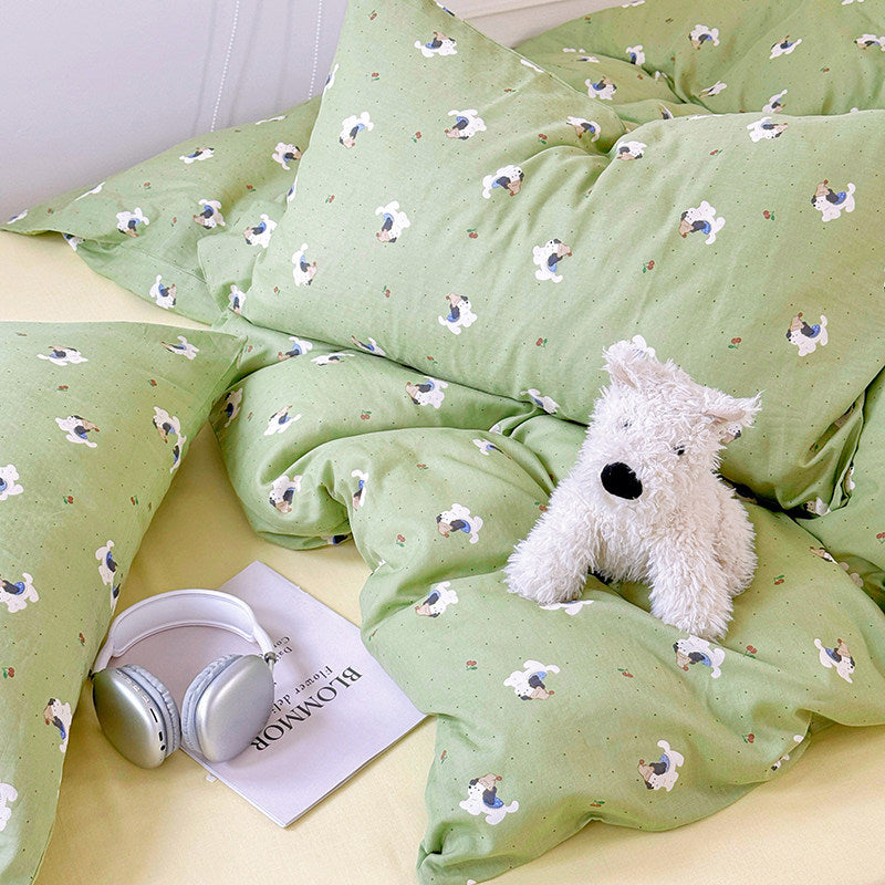 Cotton Digital Print Fabric for Bedding and Homewear – fabric texture detail