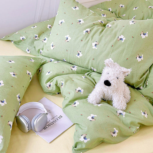 Cotton Digital Print Fabric for Bedding and Homewear – fabric texture detail