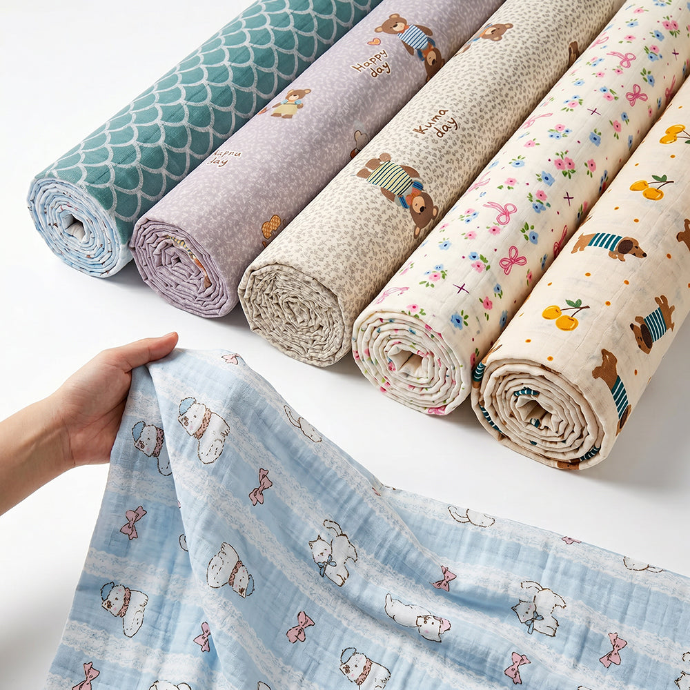 Cotton Printed Fabric for Bedding Sets and Pajamas