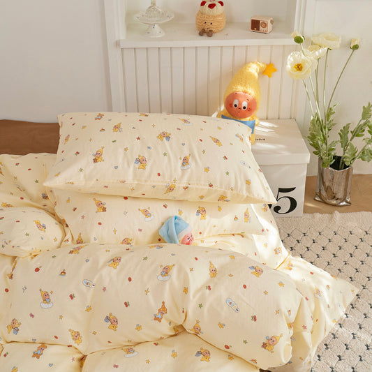 100% Cotton Printed Fabric for Bedding Sets – fabric texture detail