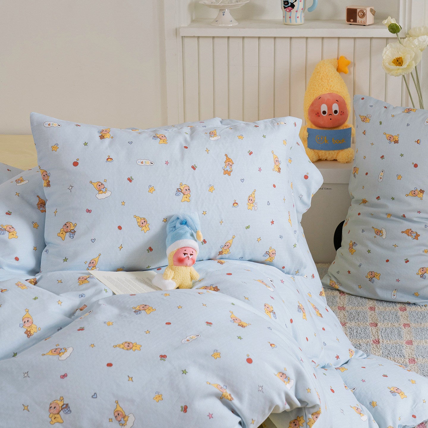 100% Cotton Printed Fabric for Bedding Sets – print pattern detail