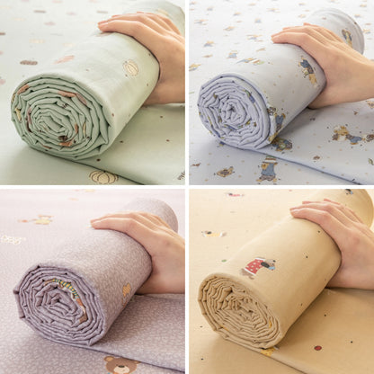 Custom Cotton Print Fabric for Bedding and Homewear – fabric texture detail