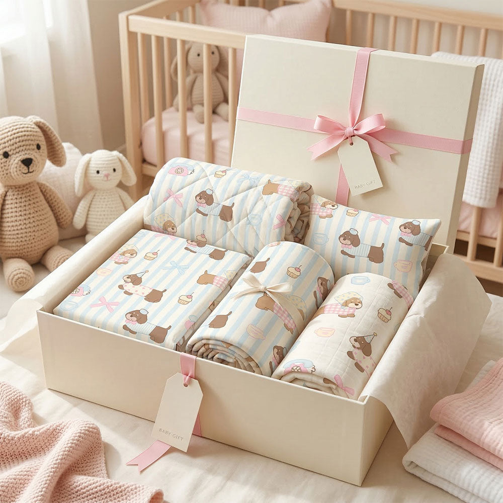 Cotton Cartoon Print Fabric for Kids' Bedding – print pattern detail