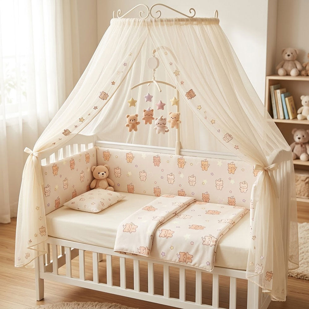 Wholesale Cotton Cartoon Print Fabric for Kids' Bedding – fabric texture detail