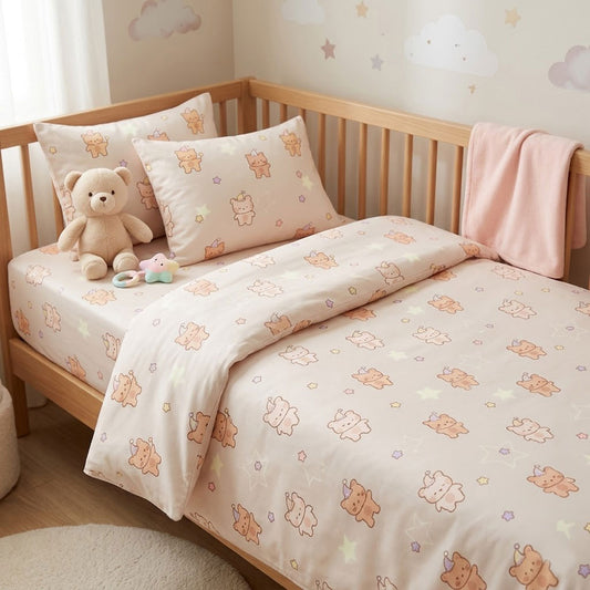 Cotton Cartoon Print Fabric for Bedding and Apparel