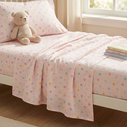 Dinosaur and Bear Cartoon Cotton Print Fabric