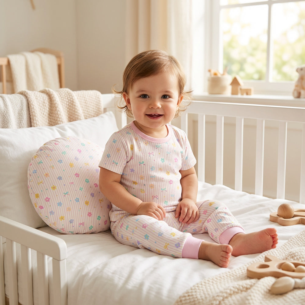 Soft Cotton Cartoon Print Fabric for Baby Sleepwear – additional product view