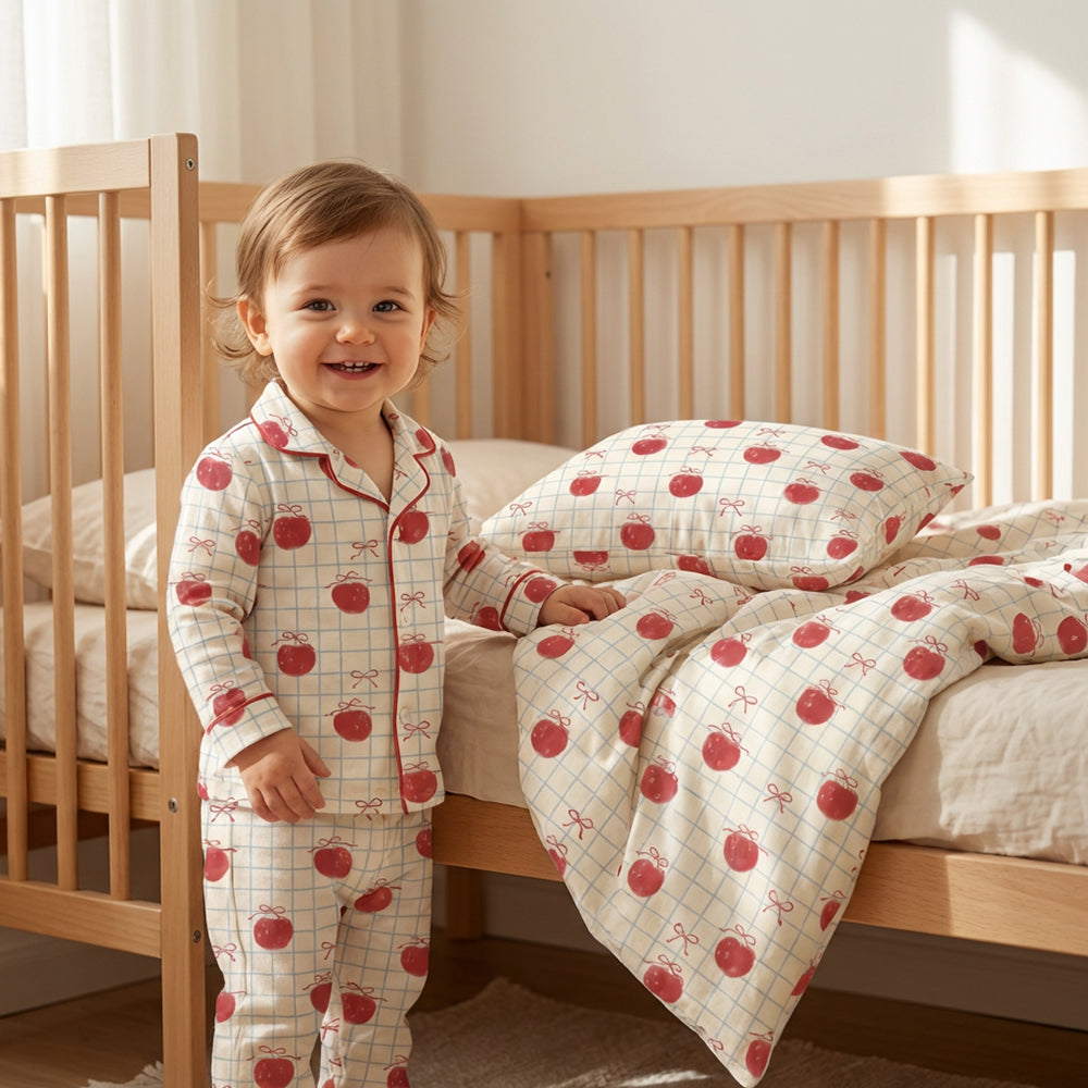 Cotton Cartoon Print Fabric for Kids' Textiles – fabric texture detail