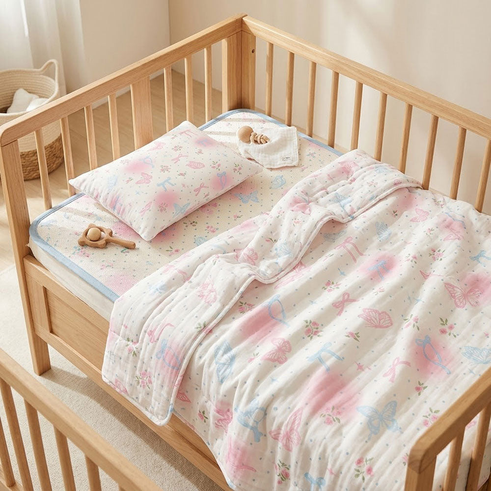 Combed Cotton Cartoon Print Fabric for Baby Bedding
