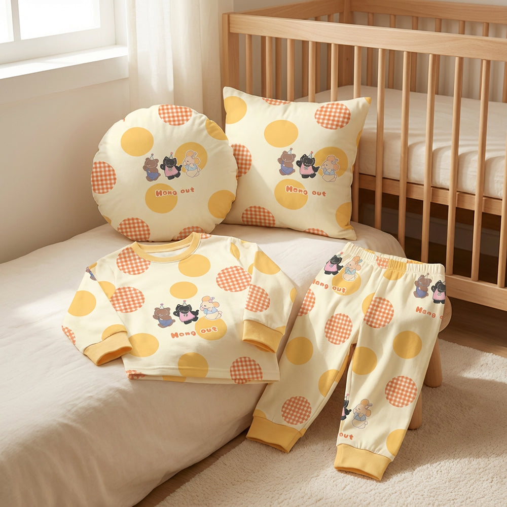Wide Cotton Cartoon Print Fabric for Kindergarten Bedding – additional product view