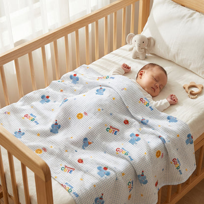 Large-Repeat Cotton Cartoon Print Fabric – fabric texture detail