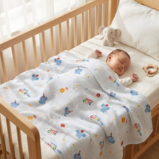 Large-Repeat Cotton Cartoon Print Fabric – fabric texture detail