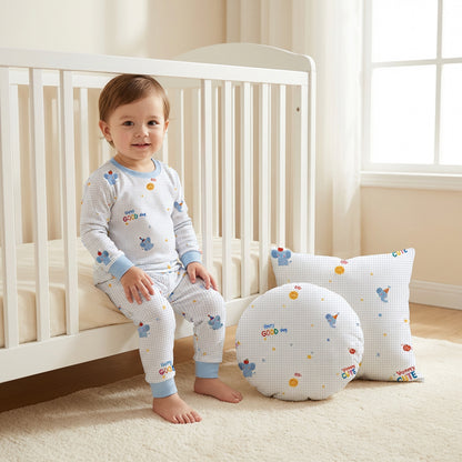 Large-Repeat Cotton Cartoon Print Fabric – print pattern detail