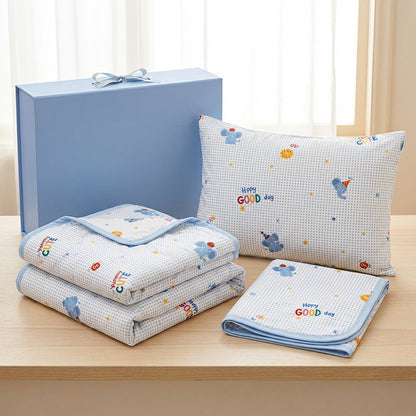 Large-Repeat Cotton Cartoon Print Fabric – additional product view