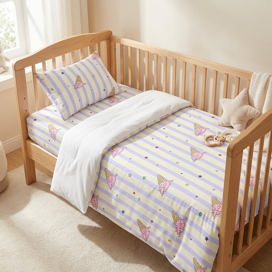 Cotton Cartoon Print Fabric for Newborn Bedding