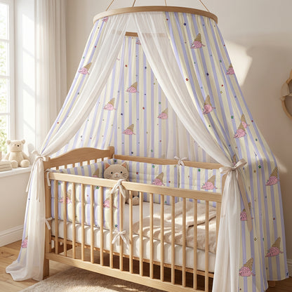 Cotton Cartoon Print Fabric for Newborn Bedding – additional product view