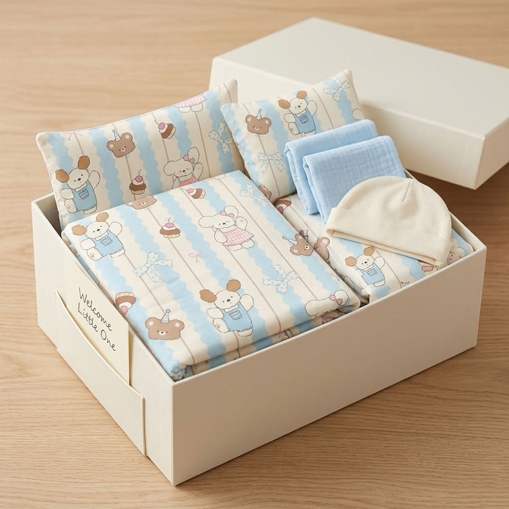Single-Side Brushed Cotton Cartoon Print Fabric – additional product view