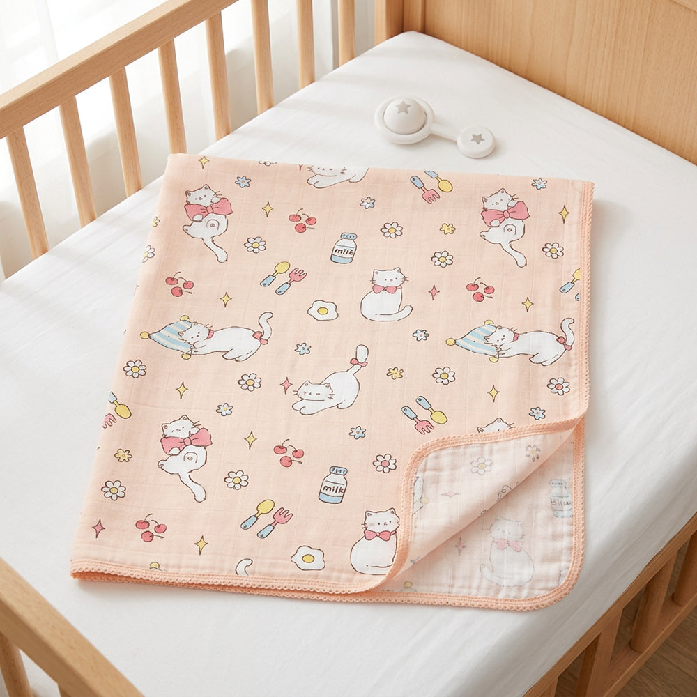 Lightweight Cotton Cartoon Print Fabric for Summer Use – print pattern detail