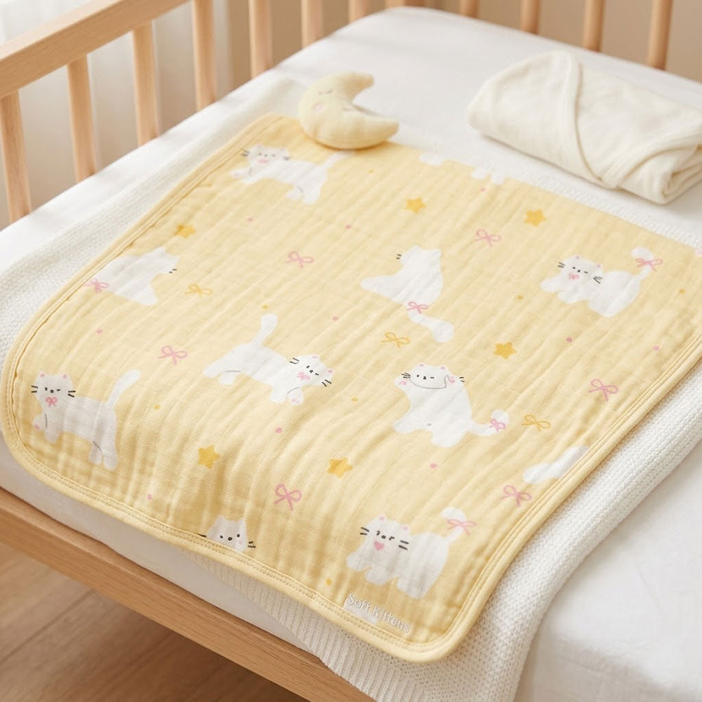 Contemporary Cotton Cartoon Print Fabric for Kids' Bedding – fabric texture detail