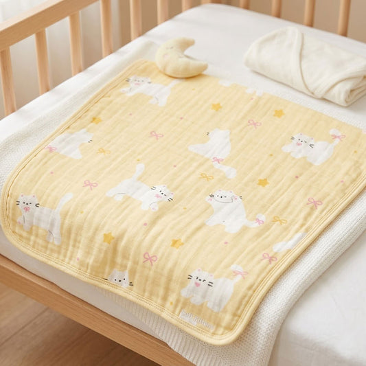 Contemporary Cotton Cartoon Print Fabric for Kids' Bedding – fabric texture detail