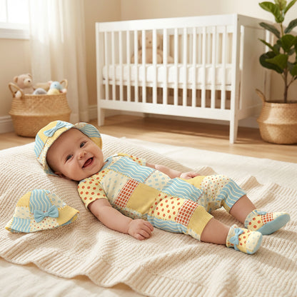 Cotton Cartoon Print Fabric for Baby Home Textiles – fabric texture detail