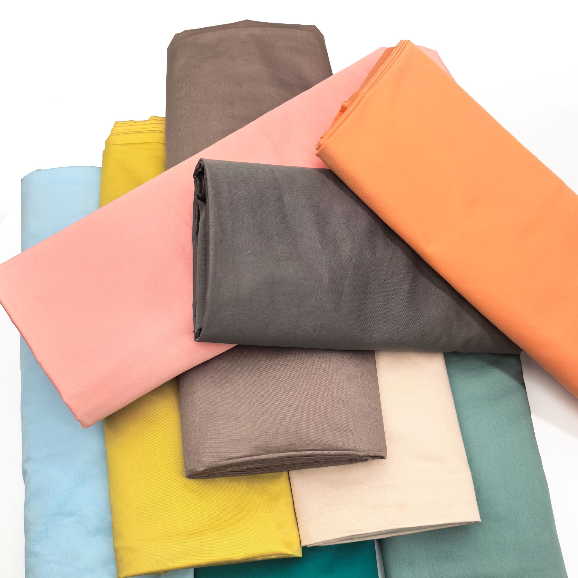 Pure Cotton Solid Dyed Fabric for Bed Sheets and Pillowcases – color, finish and additional product view