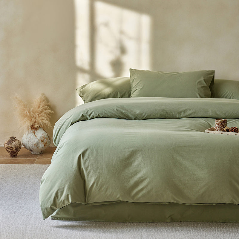 Soft Cotton Solid Dyed Fabric for Loungewear and Home Textiles – weave texture and bedding application