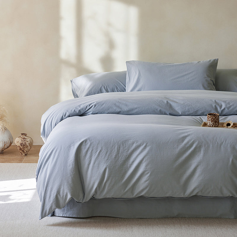 Durable Soft Cotton Solid Dyed Fabric for Heavy-Duty Home Textiles – weave texture and bedding application