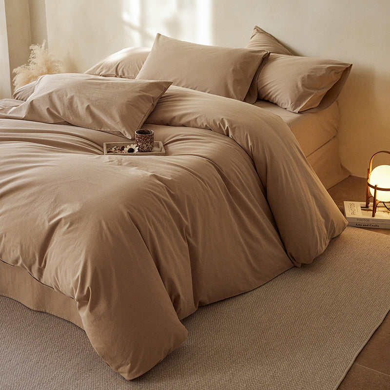 Washed Cotton Solid Dyed Fabric for Pajamas and Loungewear – color, finish and additional product view