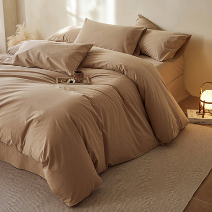 Washed Cotton Solid Dyed Fabric for Pajamas and Loungewear – color, finish and additional product view