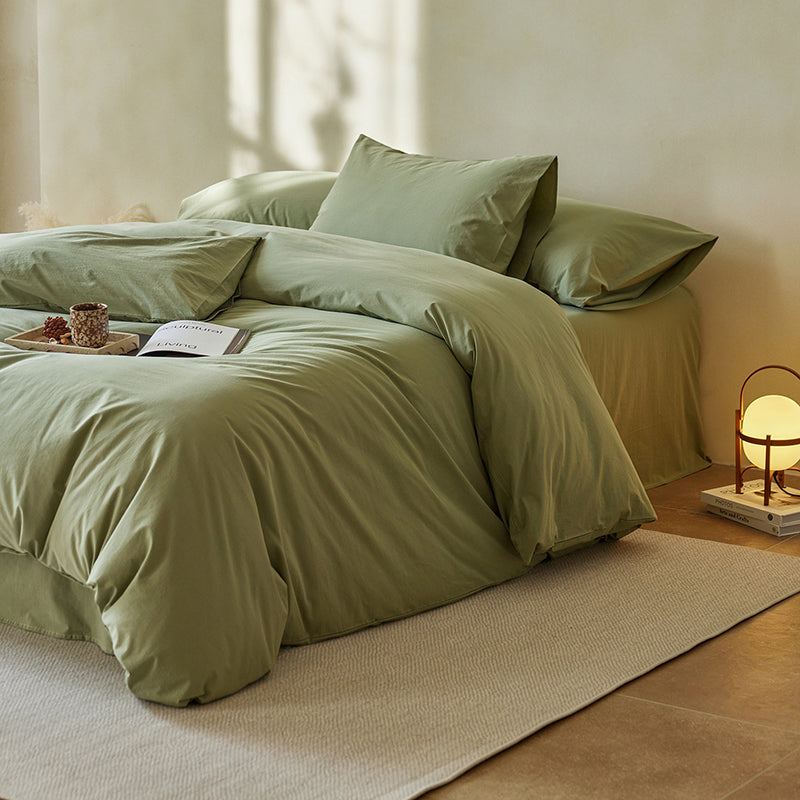 60s Long-Staple Cotton Solid Dyed Fabric for Premium Bedding – weave texture and bedding application