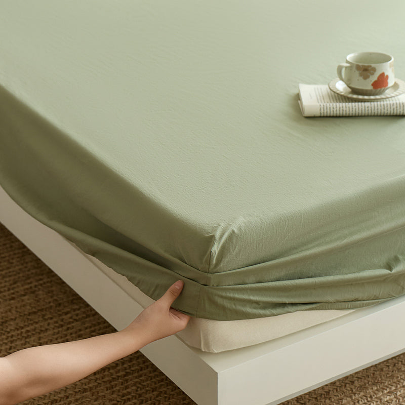 Cotton Sateen Solid Dyed Fabric for High-Thread-Count Sheets – color, finish and additional product view