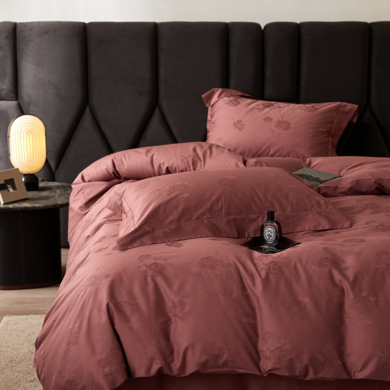 100% Cotton Woven Jacquard Fabric for Bedding Sets – color, weave and finish detail