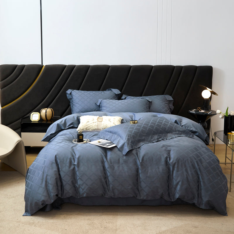Breathable 100% Cotton Jacquard Fabric for Quilt Covers – jacquard texture and application detail