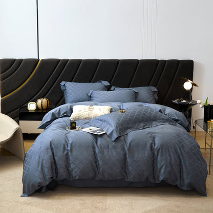 Breathable 100% Cotton Jacquard Fabric for Quilt Covers – jacquard texture and application detail