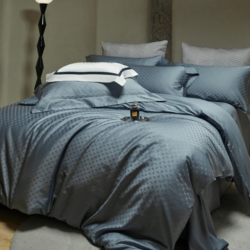 Soft-Touch 100% Cotton Jacquard Fabric for Bed Linen – jacquard texture and application detail