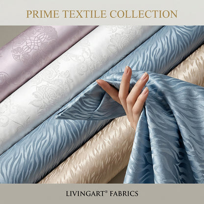Textured Solid 100% Cotton Jacquard Fabric for Bedding – main product view