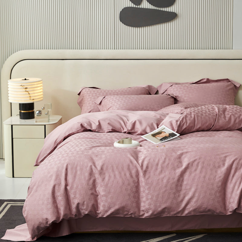 Textured Solid 100% Cotton Jacquard Fabric for Bedding – jacquard texture and application detail