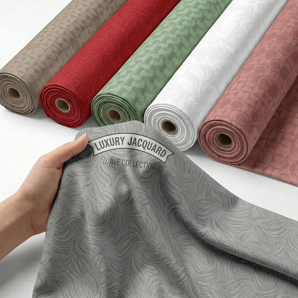 Custom Pattern 100% Cotton Jacquard Fabric for Bedding – main product view