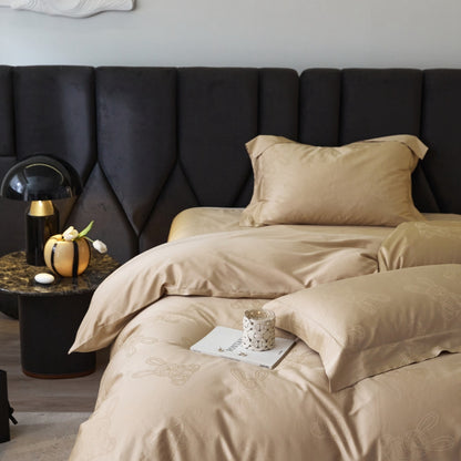 Custom Pattern 100% Cotton Jacquard Fabric for Bedding – alternate fabric and bedding view