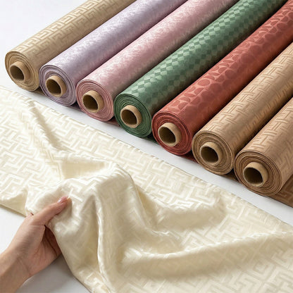 Mercerized Cotton Jacquard Fabric with Silky Sheen – main product view