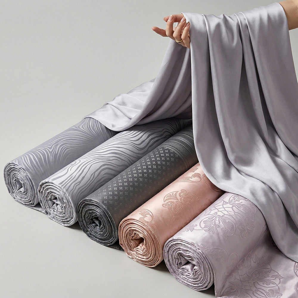 Wrinkle-Resistant Cotton Jacquard Fabric for Bed Sets – main product view