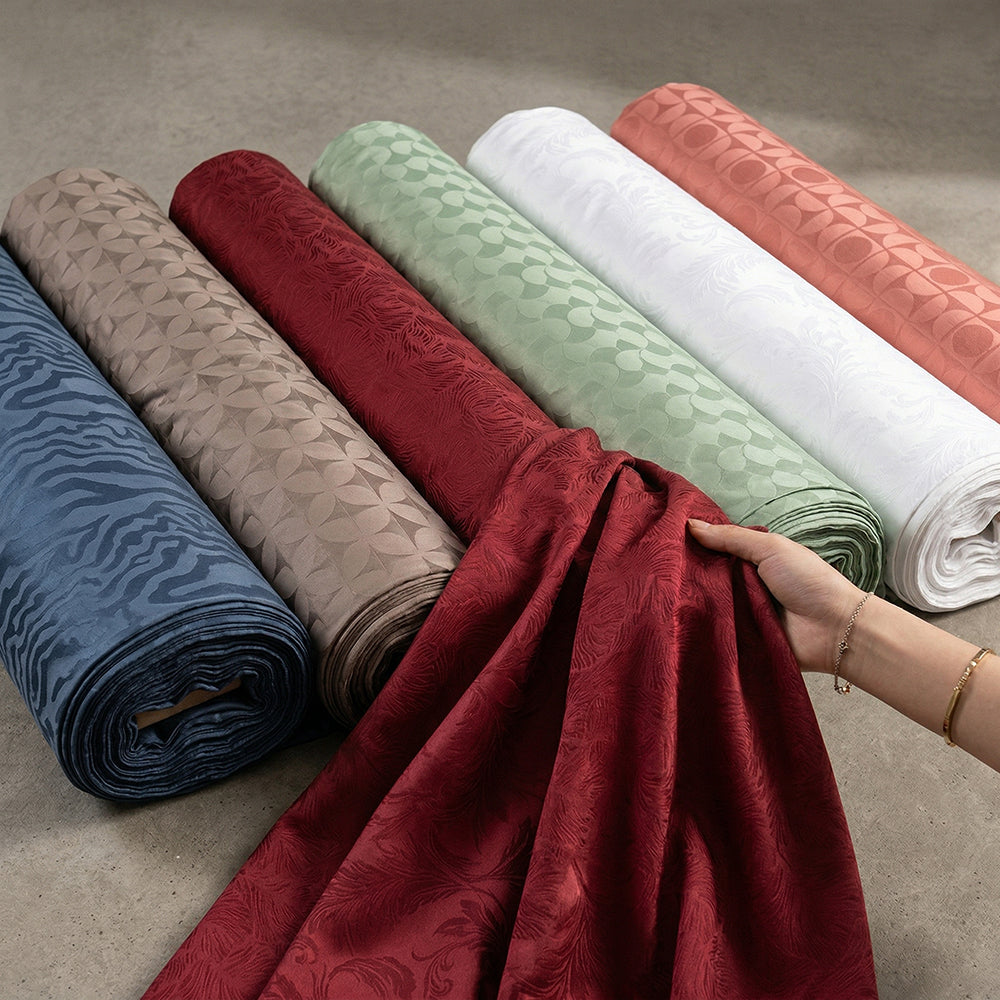 Versatile 100% Cotton Jacquard Fabric for Bedding – main product view