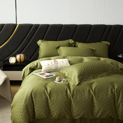 Versatile 100% Cotton Jacquard Fabric for Bedding – jacquard texture and application detail