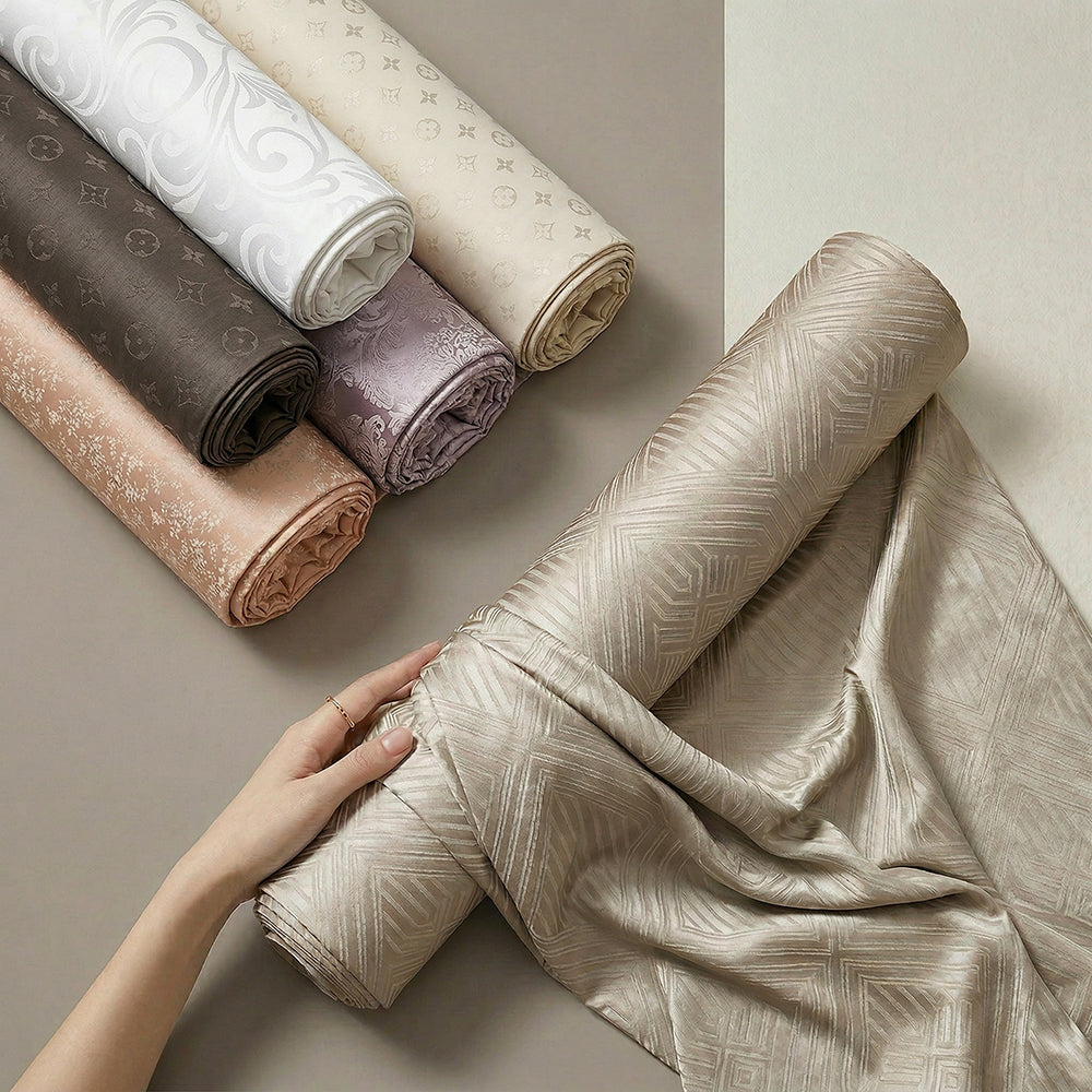 Custom 100% Cotton Jacquard Fabric for Bedding – main product view