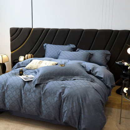 Custom 100% Cotton Jacquard Fabric for Bedding – color, weave and finish detail