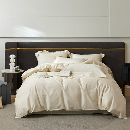 Durable Breathable Cotton Jacquard Fabric for Bedding – jacquard texture and application detail